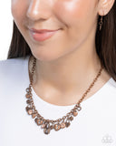 Paparazzi LOCKS of Love - Copper Necklace