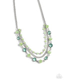 Paparazzi Charismatic Cascade - Green Necklace