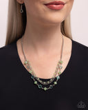 Paparazzi Charismatic Cascade - Green Necklace