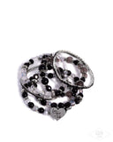 Paparazzi Optimistic Opulence - Black Bracelet