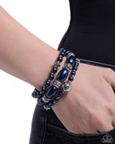Paparazzi Smooth Stacks - Blue Bracelet