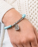 Paparazzi Rustic Reminder - Blue Bracelet
