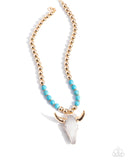 Paparazzi Timeless Texan - Blue Necklace