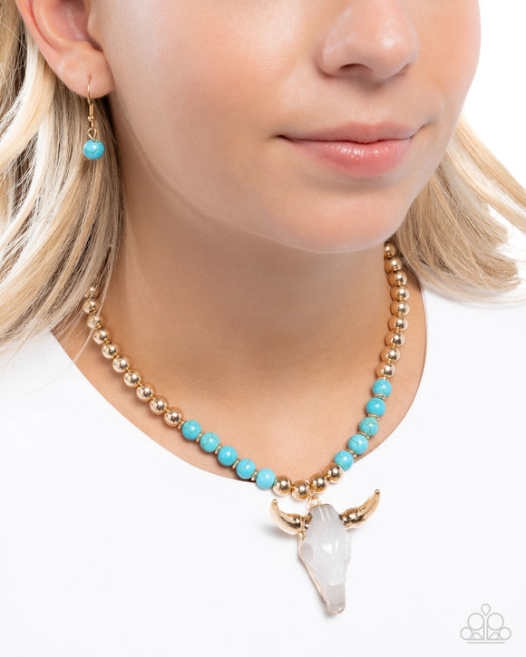 Paparazzi Timeless Texan - Blue Necklace