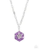 Paparazzi Stellar Sediment - Purple Necklace