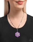 Paparazzi Stellar Sediment - Purple Necklace