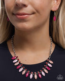 Paparazzi Colorful Citation - Pink Necklace