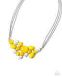 Paparazzi Shimmery Supply - Yellow Necklace