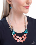 Paparazzi Eclectic Example - Orange Necklace