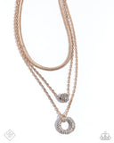 Paparazzi Dominant Dignity - Gold Necklace