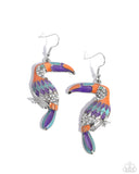 Paparazzi Toucan Tourist - Orange Earring