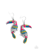 Paparazzi Toucan Tourist - Pink Earring
