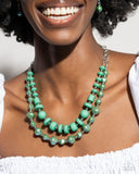 Paparazzi Shape Shifting Sense - Green Necklace