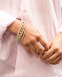 Paparazzi Persistent Pizzazz - Gold Bracelet