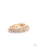 Paparazzi Persistent Pizzazz - Gold Bracelet