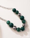 Paparazzi Bewitching Texture - Green Necklace
