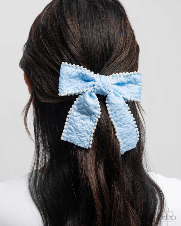 Paparazzi Coquette Charm - Blue Hair Clip