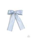 Paparazzi Checkered Chic - Blue Hair Clip