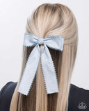 Paparazzi Checkered Chic - Blue Hair Clip