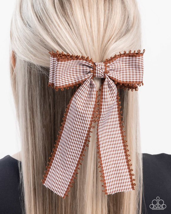 Paparazzi Checkered Chic - Brown