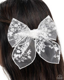 Paparazzi Catwalk Chic - White Hair Clip