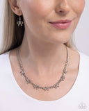 Paparazzi BOW the Knee - Silver Necklace