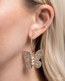 Paparazzi Butterfly Boundary - Gold Earring