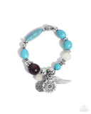 Paparazzi Earthy Eclecticism - Blue Bracelet