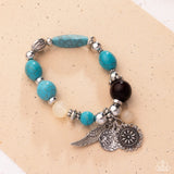 Paparazzi Earthy Eclecticism - Blue Bracelet