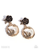 Paparazzi Tasteful Tea Party - Gold Earring