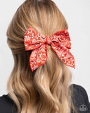 Paparazzi Bandana Bravado - Red Hair Clip