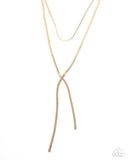 Paparazzi Monochromatic Movement - Gold Necklace