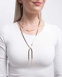 Paparazzi Monochromatic Movement - Gold Necklace