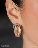 Paparazzi Assured Accent - Gold Earring