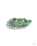 Paparazzi Supervisory Stack - Green Bracelet