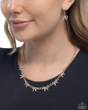 Paparazzi BOW the Knee - Rose Gold Necklace