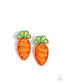 Paparazzi Carefree Carrot - Orange Earring