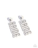 Paparazzi Bridal Beading - White Earring