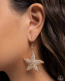 Paparazzi Starfish Spectacle - Gold Earring