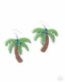 Paparazzi Pampered Palm Tree - Green Earring