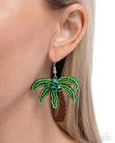 Paparazzi Pampered Palm Tree - Green Earring