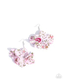 Paparazzi Flourishing Fantasia - Pink Earring