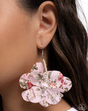 Paparazzi Flourishing Fantasia - Pink Earring