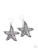 Paparazzi Starfish Spectacle - White Earring