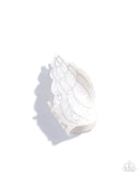 Paparazzi Conch Chic - White Hair Clip