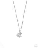 Paparazzi Dont Worry, Be HOPPY - Silver Necklace