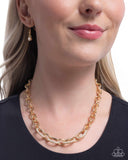 Paparazzi Boogie Bling - Gold Necklace