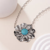 Paparazzi Floral Form - Blue Necklace