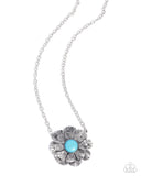 Paparazzi Floral Form - Blue Necklace