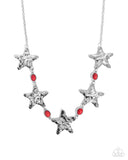 Paparazzi Stellar Santa Fe - Red Necklace